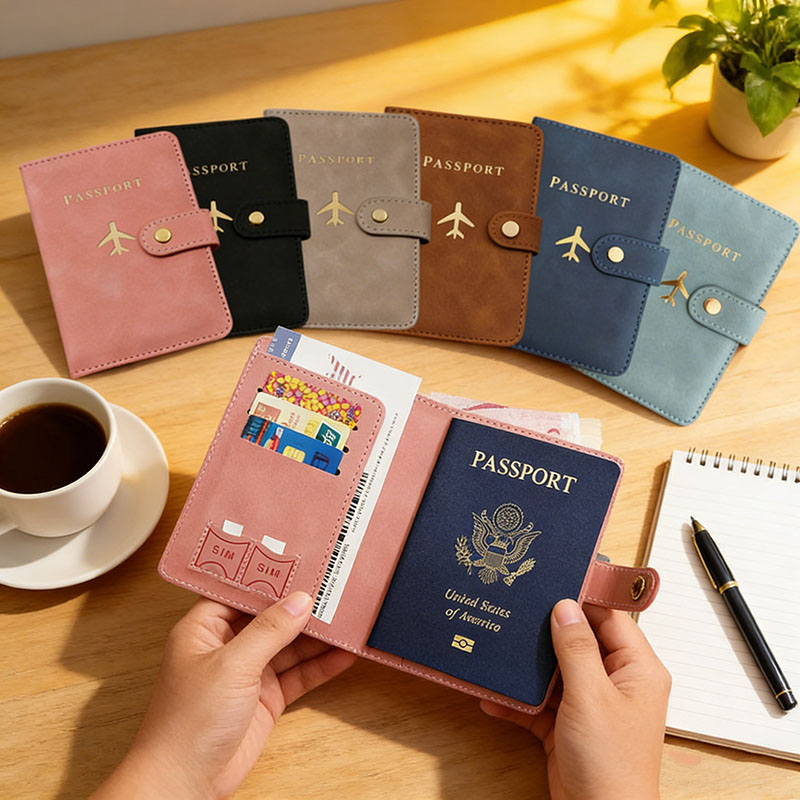 Women'S Accessories Wallet - Leather Passport Holder Covers Case for
