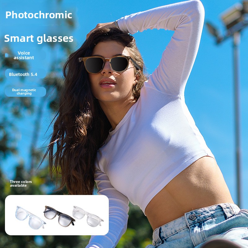 Women Accessories In English - Smart Glasses Bluetooth Music Sun Glasses