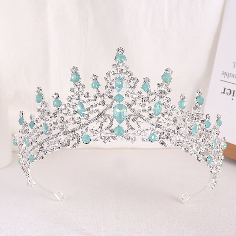 Women Jewelry Accessories For Black Dress - Baroque Princess Queen Opal Crystal Bridal
