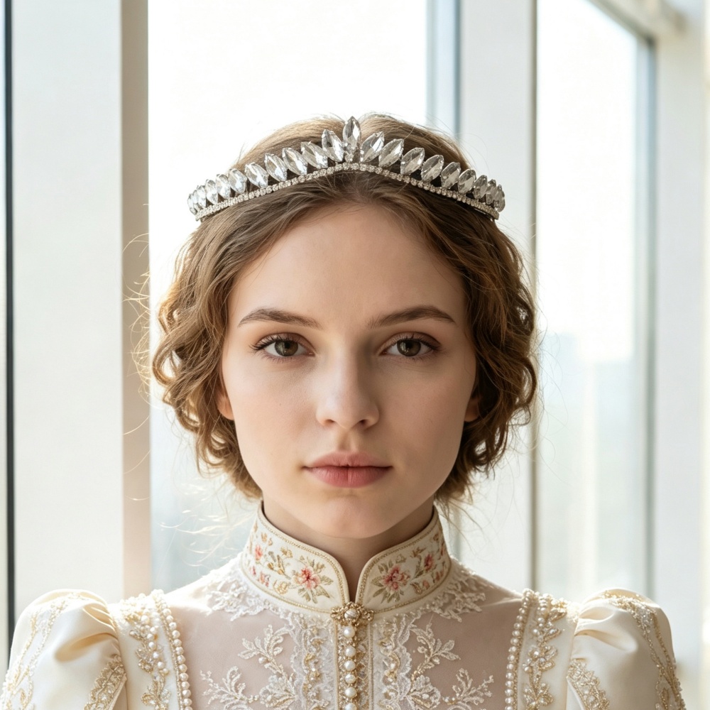 Women'S Hair Accessories Wedding - Minimalist Crystal Wedding Hair Tiaras For