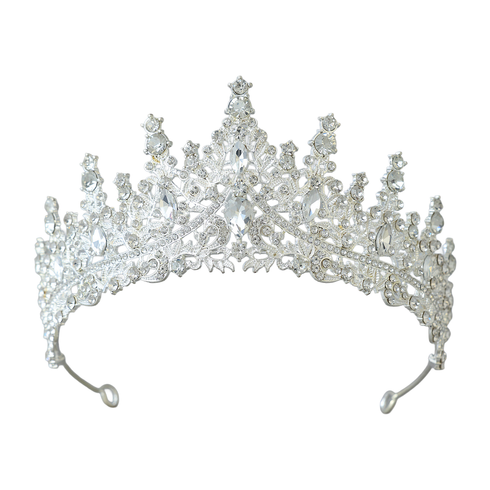 Women'S Hair Accessories Wedding - Bridal Headpiece Sparkling Rhinestone Crown for