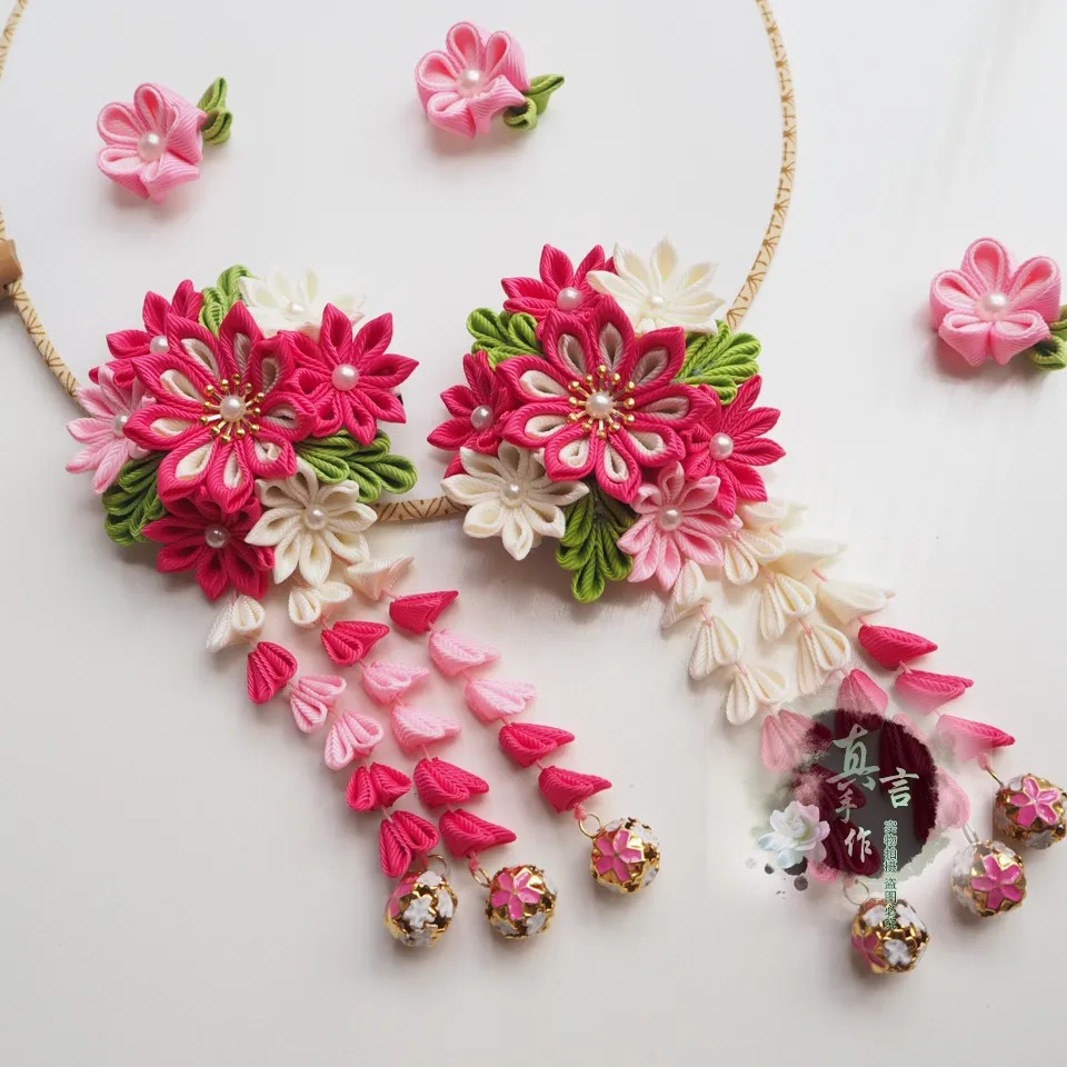 Women'S Kimono Accessories - Handmade Kimono Ornaments Japanese style Sakura