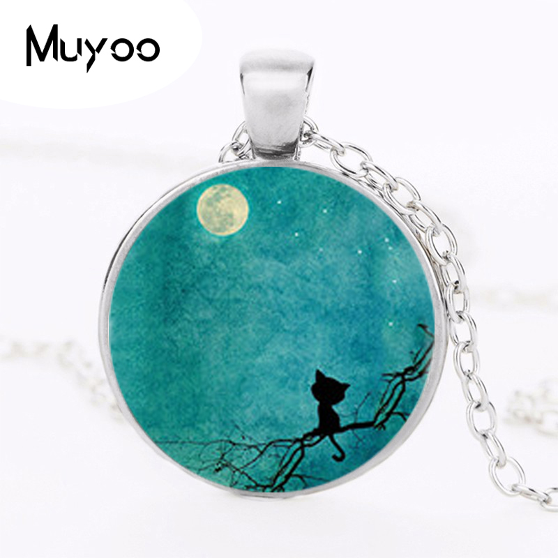 Black Cat Logo Pendant Necklac - Women Jewelry Accessories For Black Dress review and price