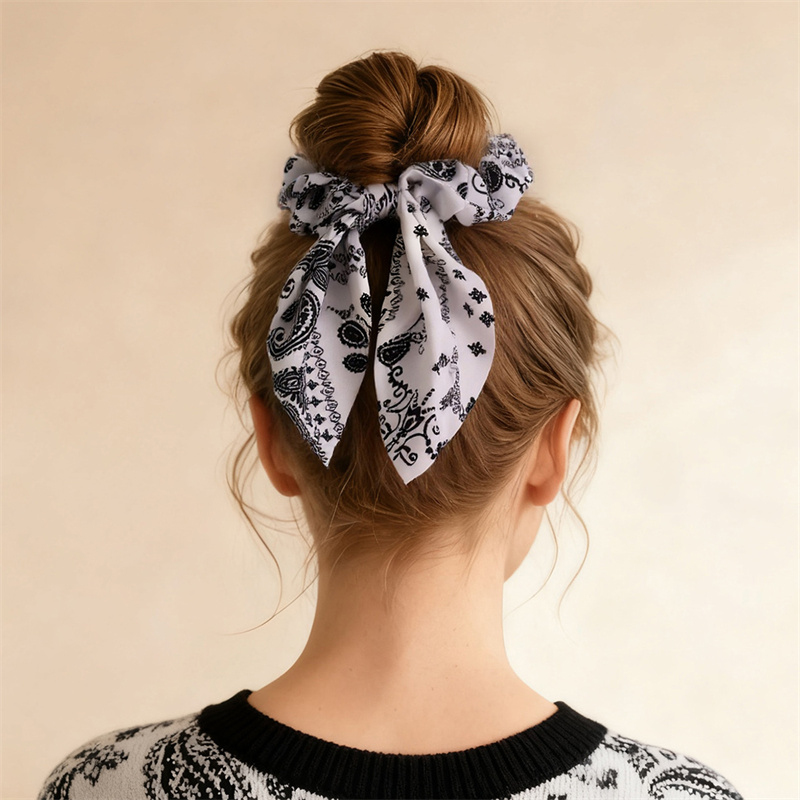 2pcs/set Printed Hair Scrunchi - Hair Tie Velvet review and price