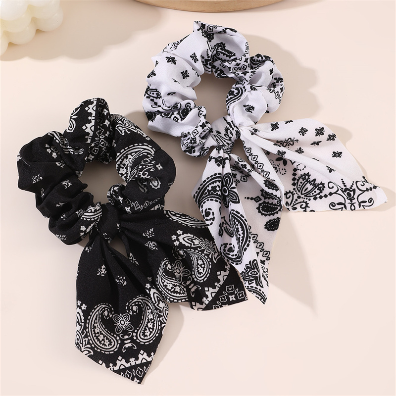 2pcs/set Printed Hair Scrunchi - Hair Tie Velvet review and price