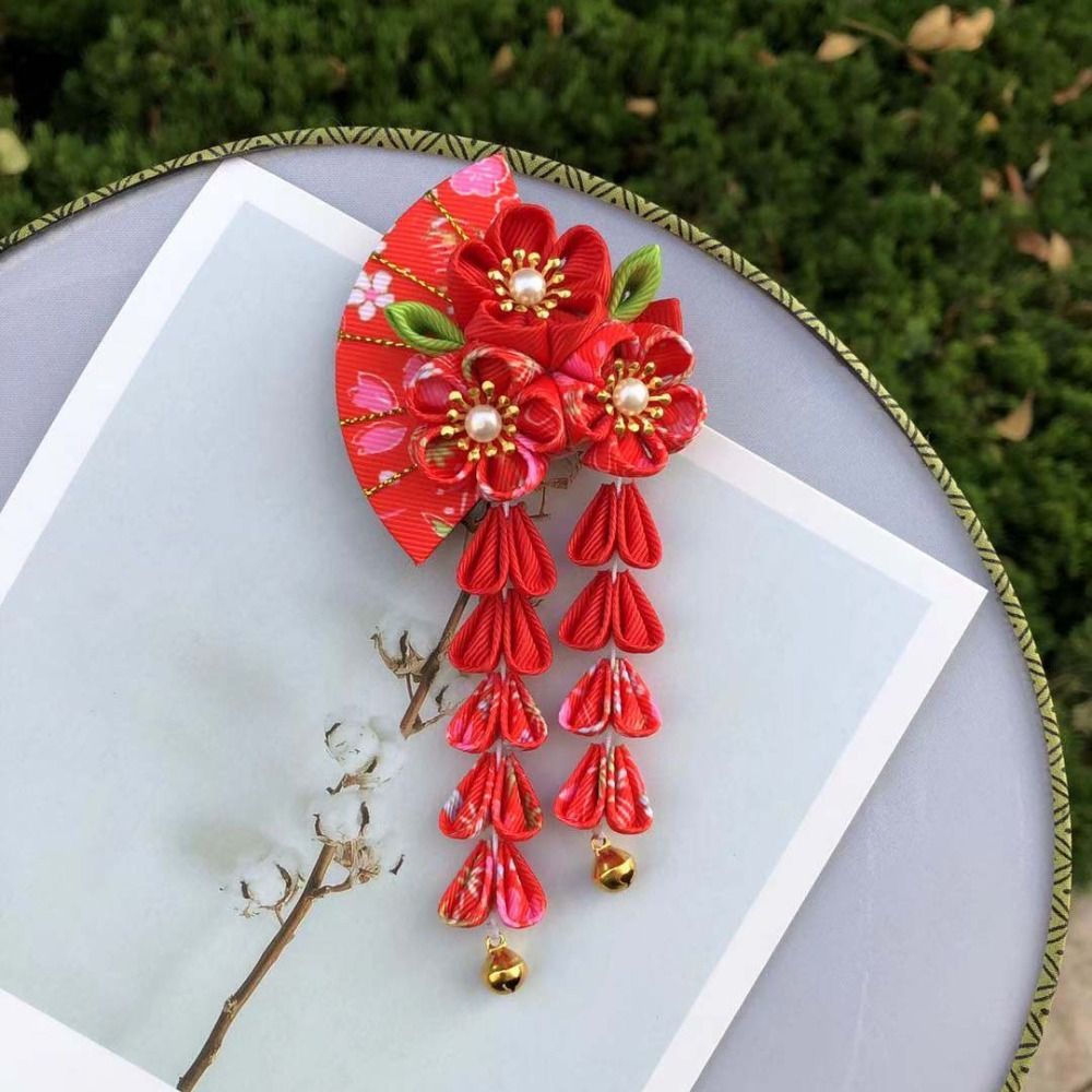 Tassels Tassel Fan Hairpin Flo - Women'S Kimono Accessories review and price
