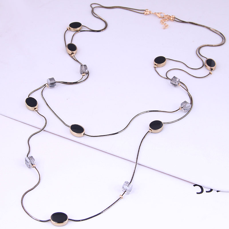 Multi Layers Black Beads Chain - Women Jewelry Accessories For Black Dress review and price