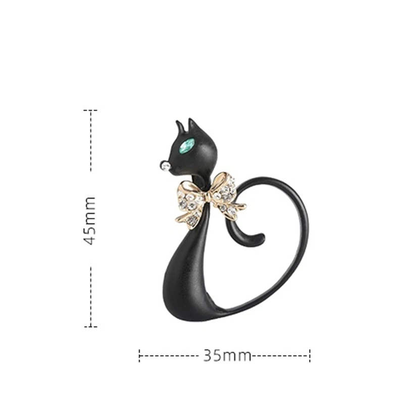 Blucome Cute Animal Black Cat  - Women Jewelry Accessories For Black Dress review and price
