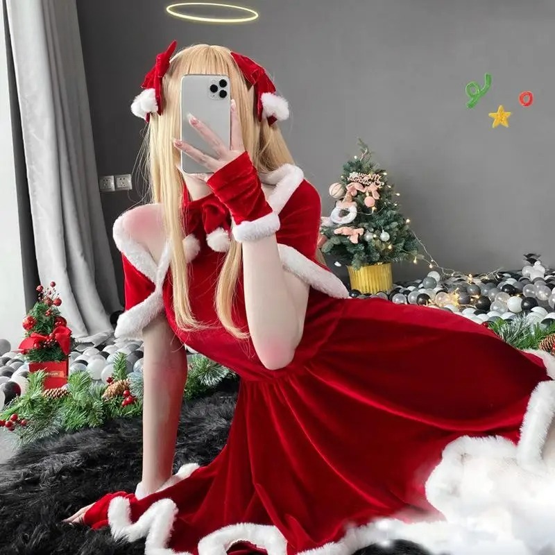 Christmas Cosplay Costume Dres - Women Accessories Kit review and price