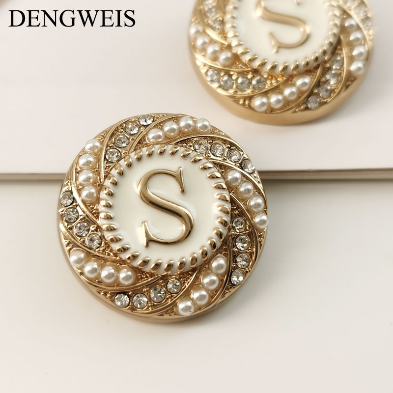 English Letter S Round Gold Me - Women Accessories In English review and price