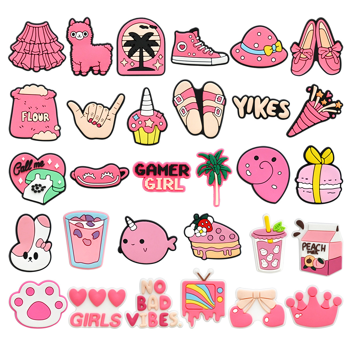Cute Pink Shoe Charms Decorati - Women'S Accessories Crocs review and price