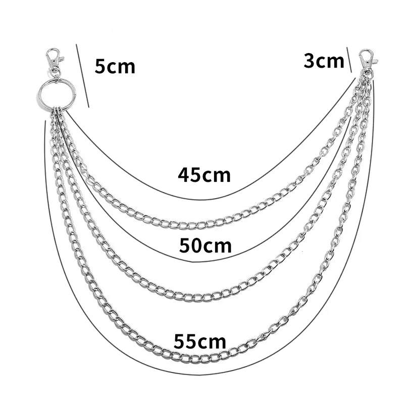 Layer Metal Belt Chain Punk Ho - Women'S Accessories Wallet review and price