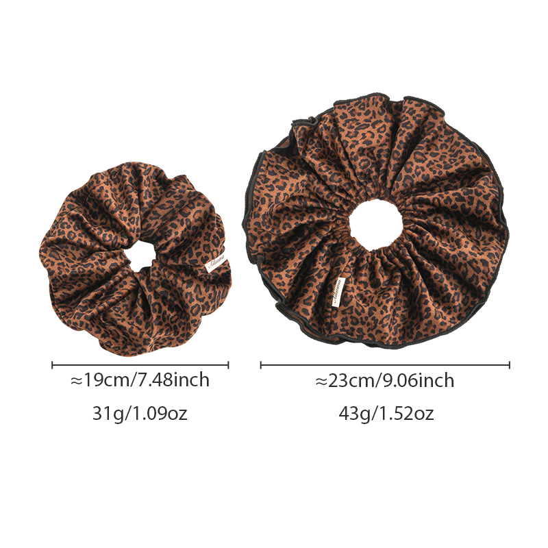 Velvet Leopard Print Double-La - Hair Tie Velvet review and price