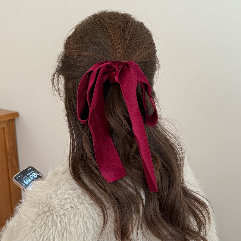 Cute Red Black Velvet Ribbon B - Hair Tie Velvet review and price