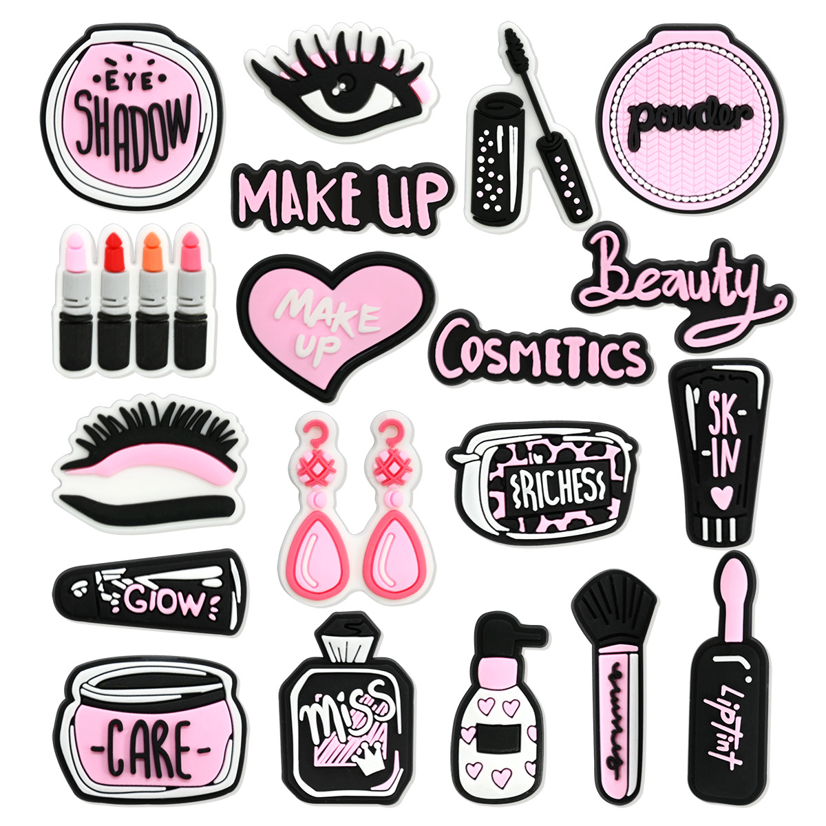 Pink Beauty Makeup Shoe Charms - Women'S Accessories Crocs review and price