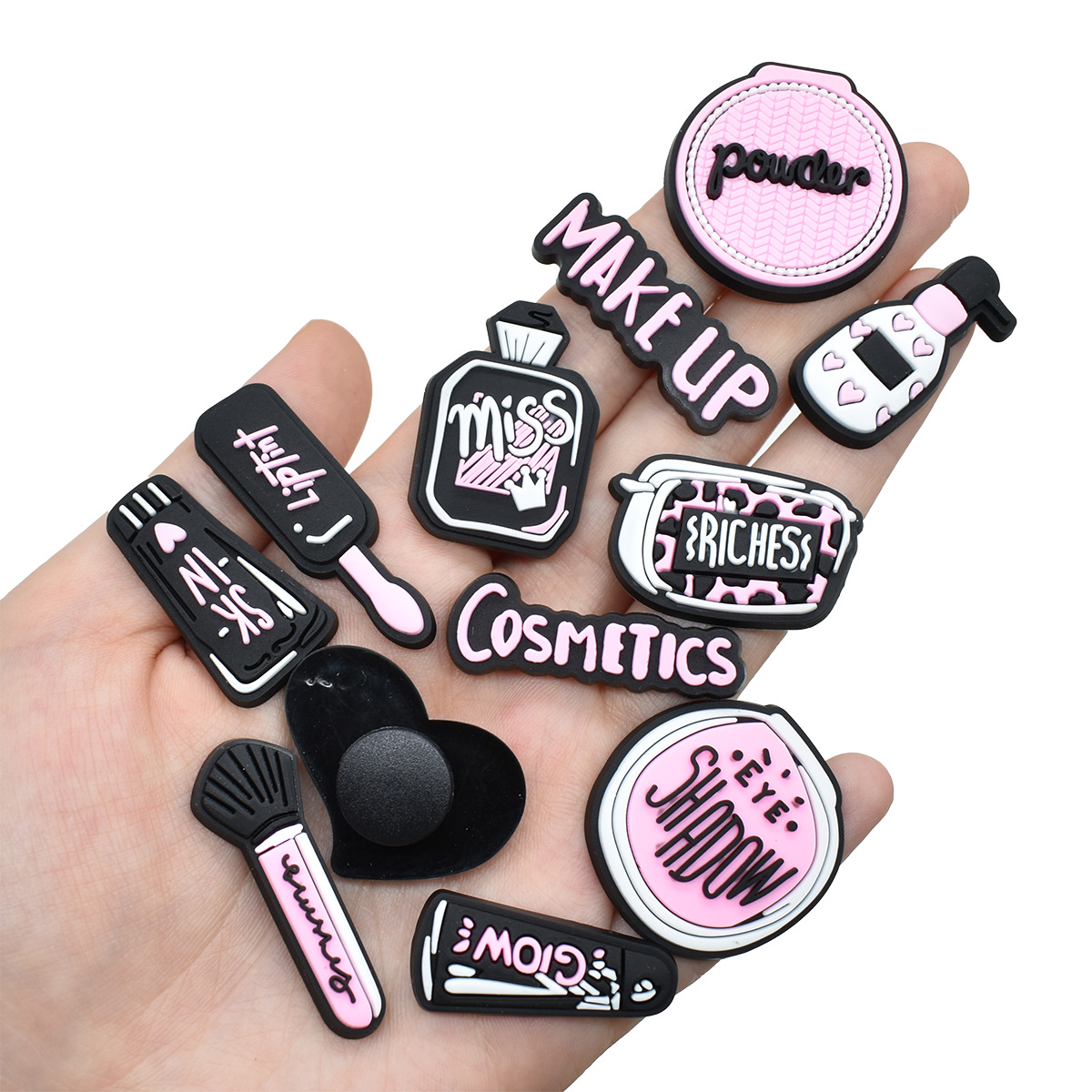 Pink Beauty Makeup Shoe Charms - Women'S Accessories Crocs review and price