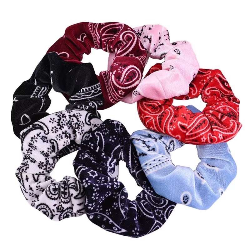 3PCS/4PCS/7PCS Velvet Paisley  - Hair Tie Velvet review and price