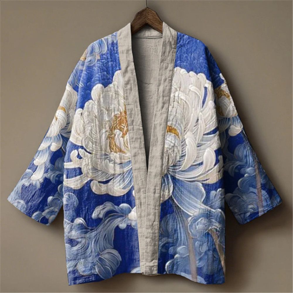Japanese Crane Print Kimono fo - Women'S Kimono Accessories review and price