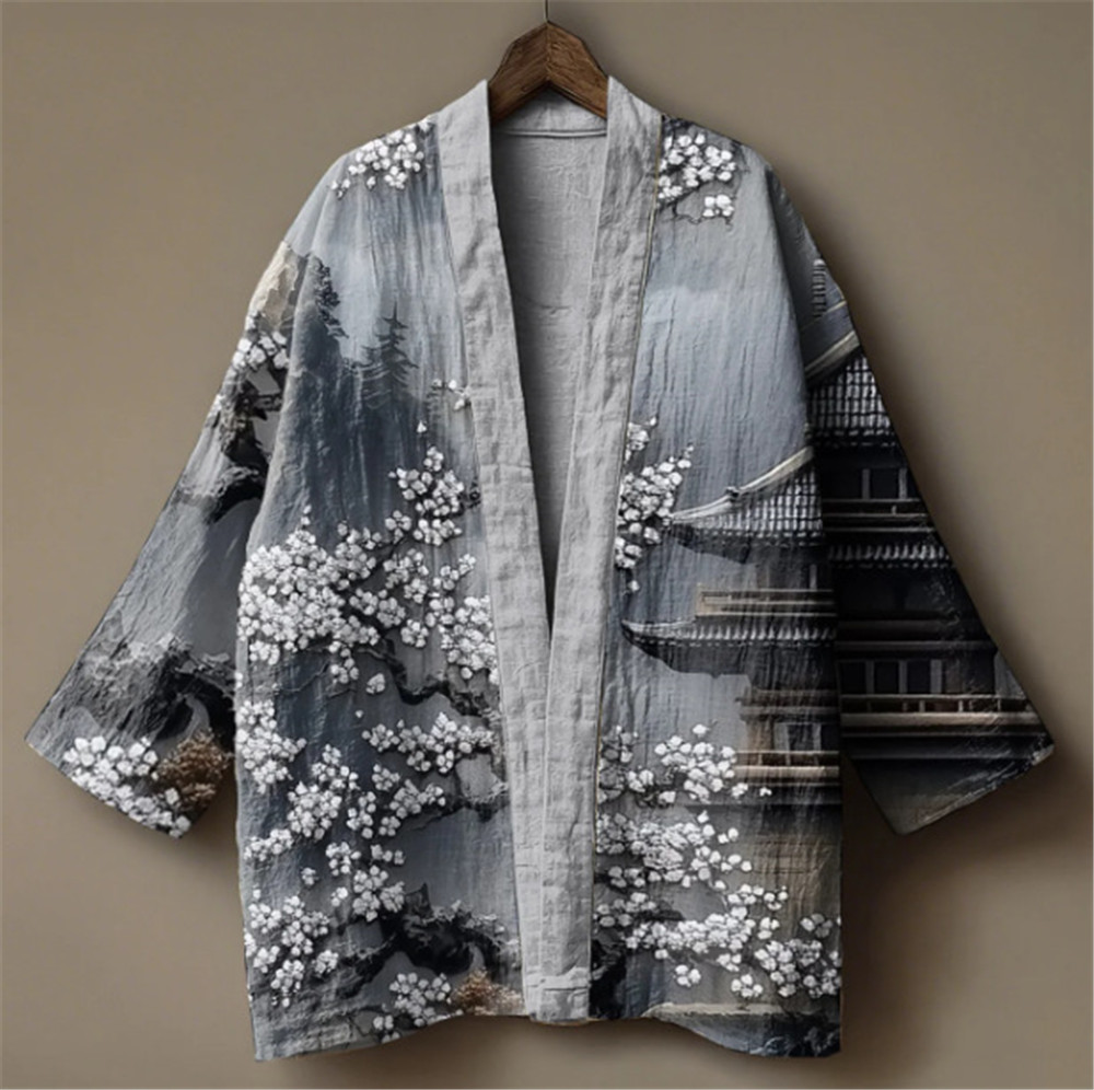 Japanese Crane Print Kimono fo - Women'S Kimono Accessories review and price
