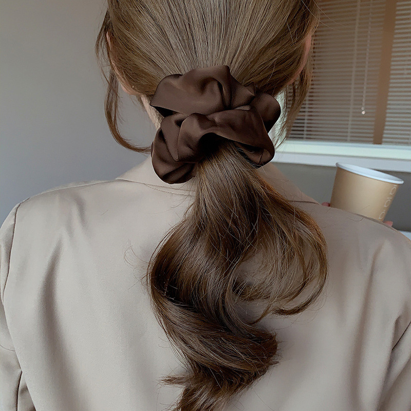 Korean Woman Big Elegant Silk  - Hair Tie Velvet review and price