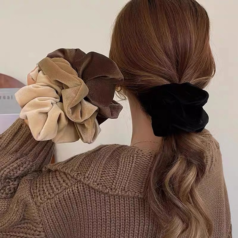 1-4PCS Women Hair Scrunchies V - Hair Tie Velvet review and price