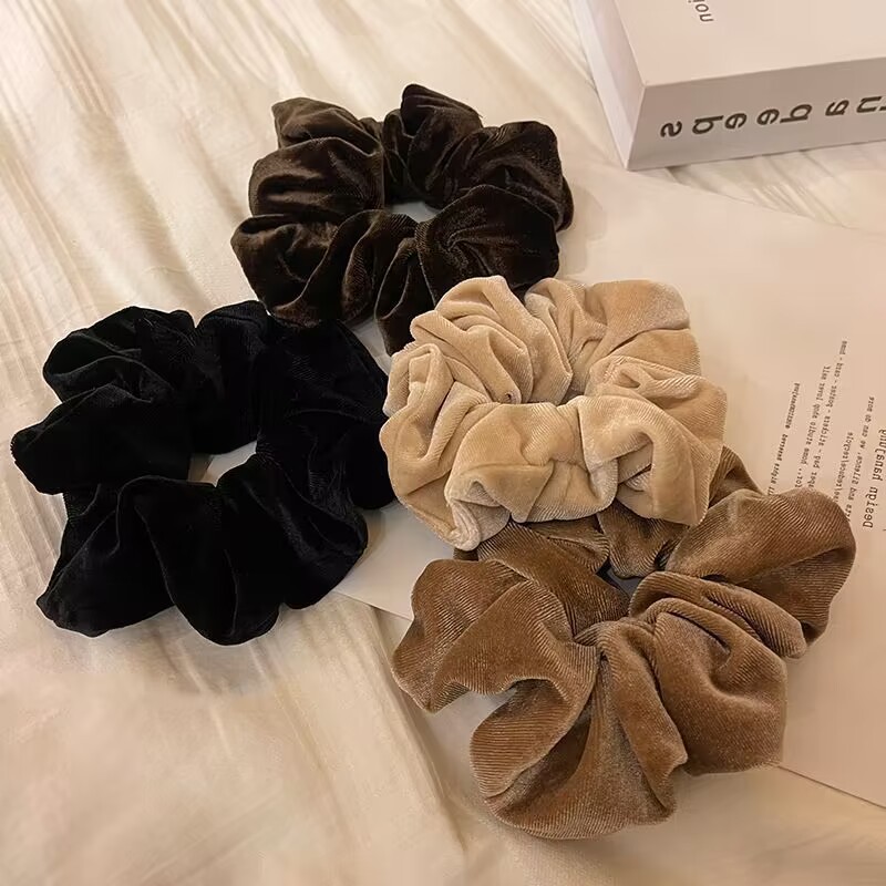 1-4PCS Women Hair Scrunchies V - Hair Tie Velvet review and price