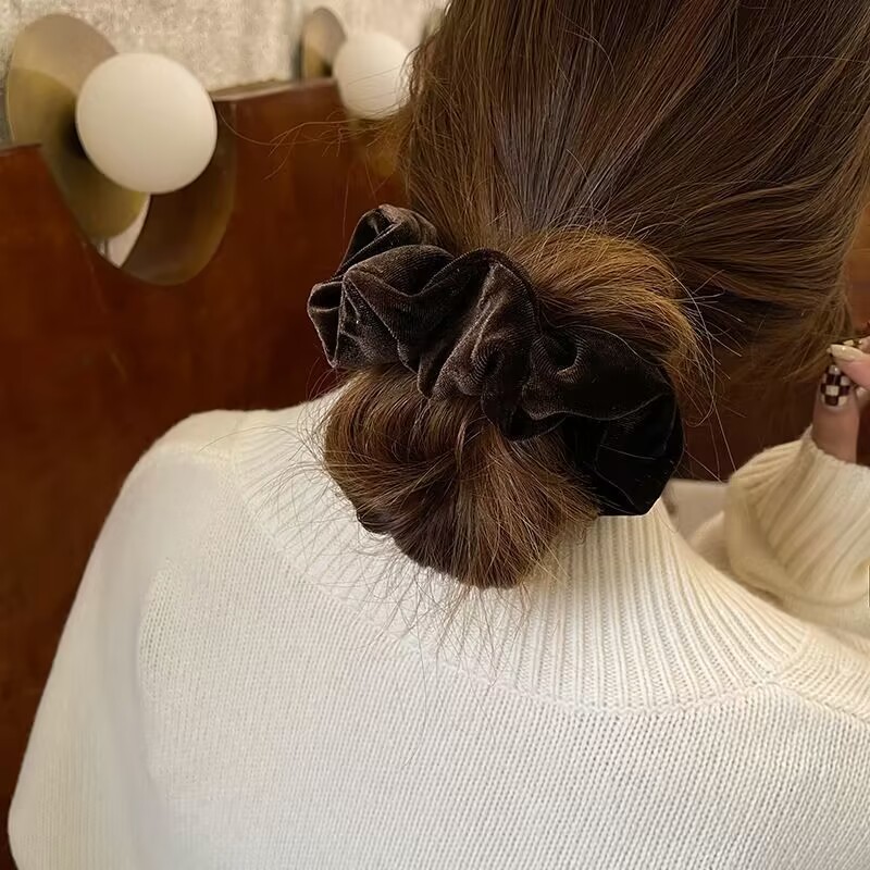 1-4PCS Women Hair Scrunchies V - Hair Tie Velvet review and price