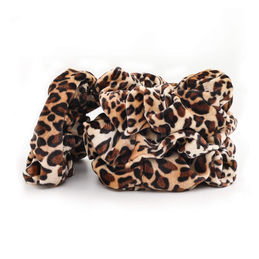 1/6Pcs Leopard Velvet Scrunchy - Hair Tie Velvet review and price