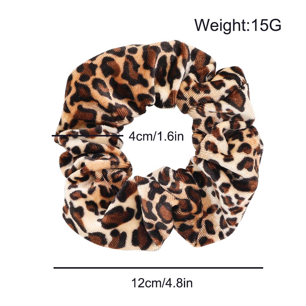 1/6Pcs Leopard Velvet Scrunchy - Hair Tie Velvet review and price