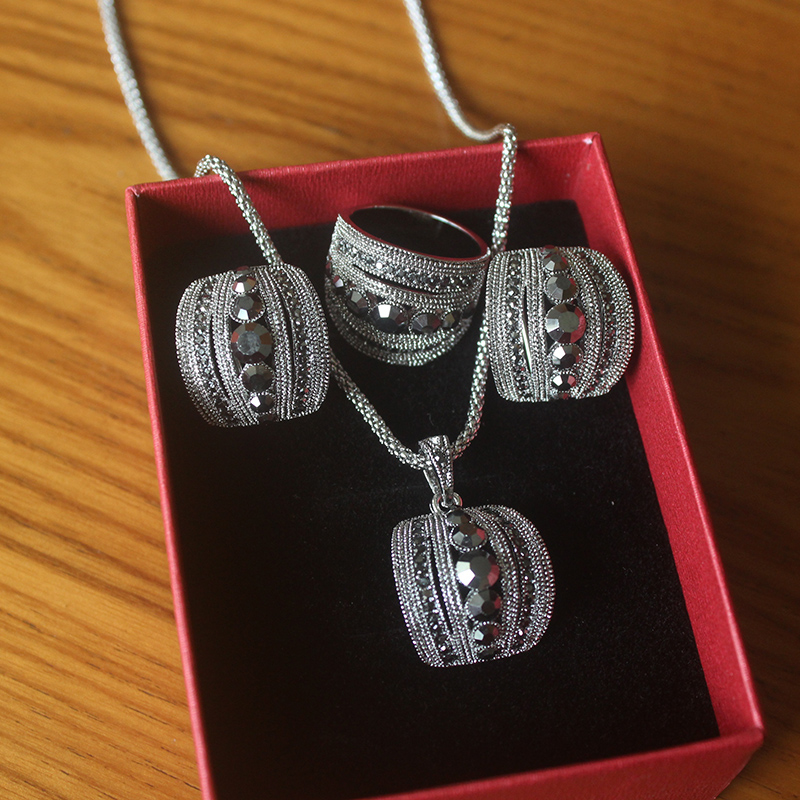 Size 6-10 Vintage Black Zircon - Women Jewelry Accessories For Black Dress review and price