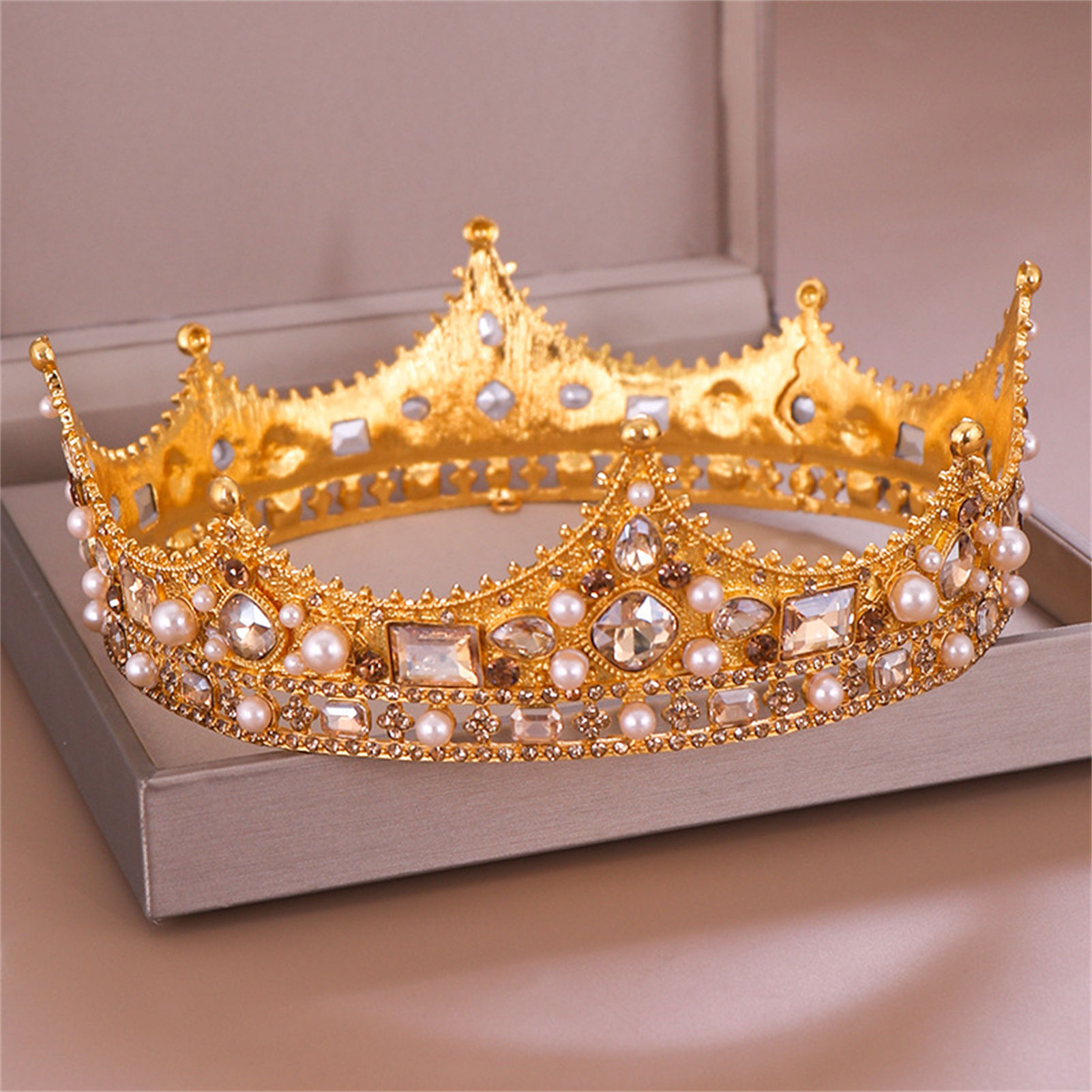 Alloy Crown Tiara Retro Bridal - Women'S Hair Accessories Wedding review and price
